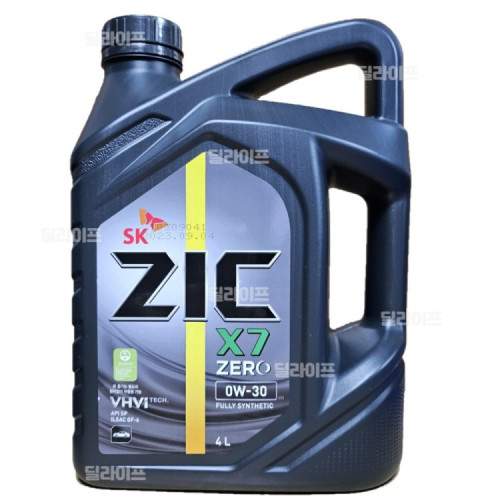 ZIC X7 ZERO 지크제로 0W30 4L